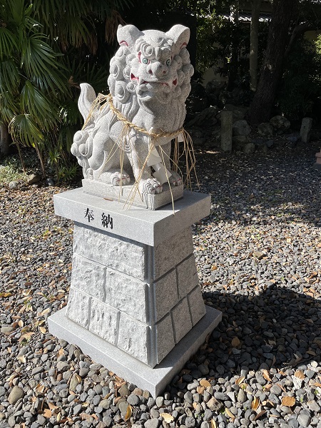 狛犬 吽（藤枝須賀神社）