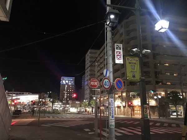 JR藤枝駅（夜） 南口 東側