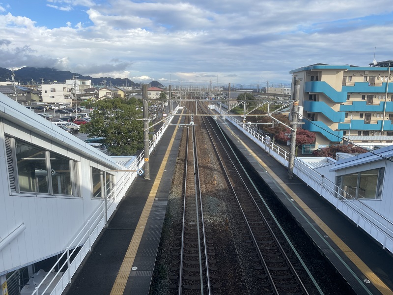 JR西焼津駅（静岡市方面を見た所）