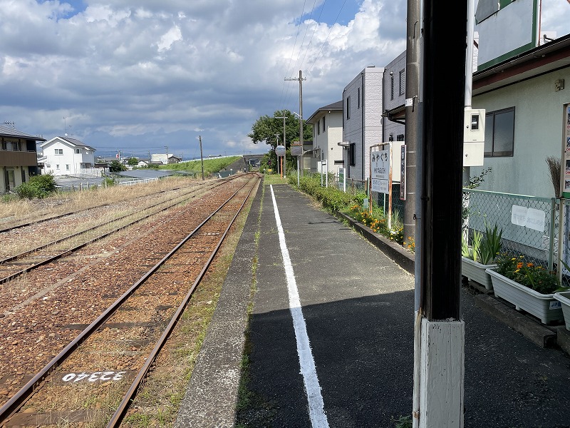 ホーム　掛川駅方面（天浜線 宮口駅）