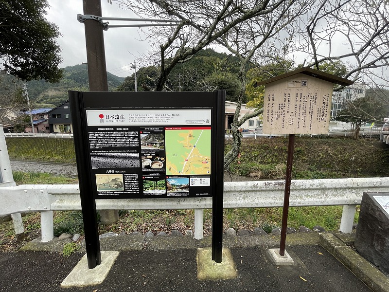 丸子宿の案内看板（丸子宿）