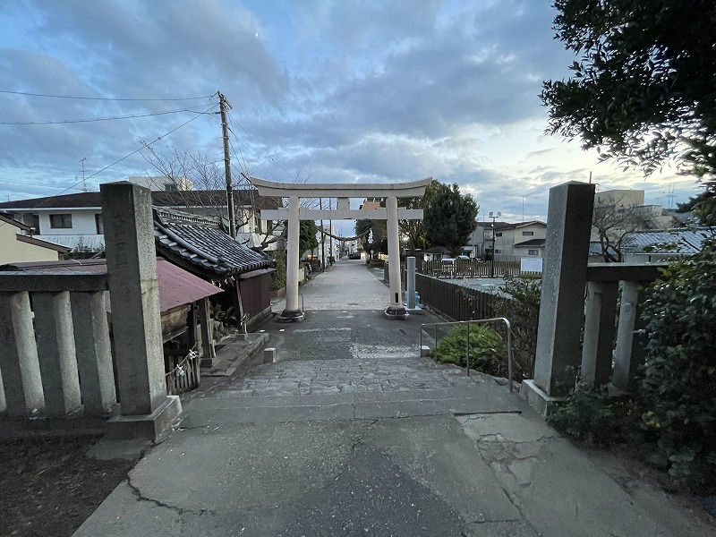 境内から鳥居方面（遠江國総社 淡海國玉神社）
