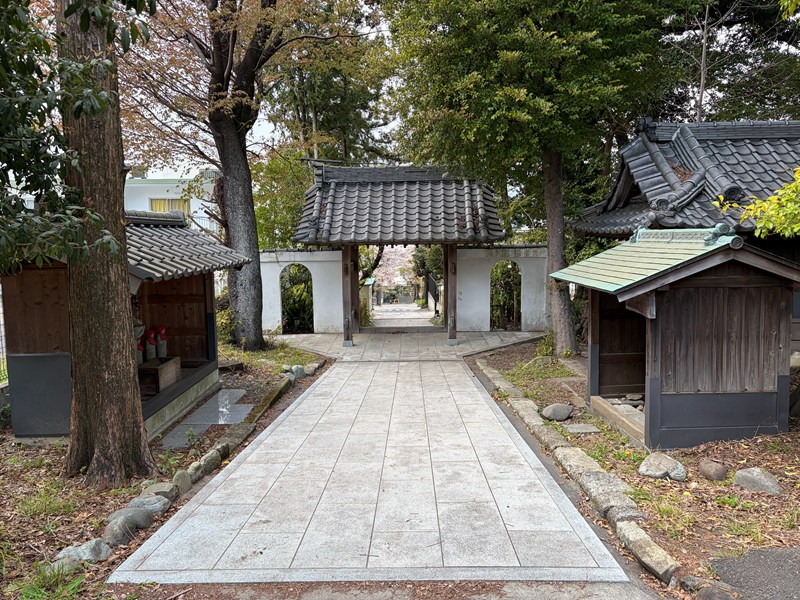 十七夜山 千手寺（参道を見下ろす）